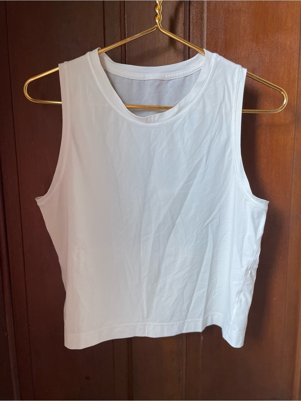 Athleta women's small sleeveless white athletic top